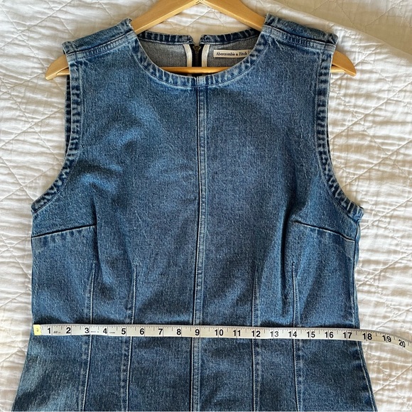 Abercrombie & Fitch Blue Denim Shell Mini Dress - Picture 8 of 10